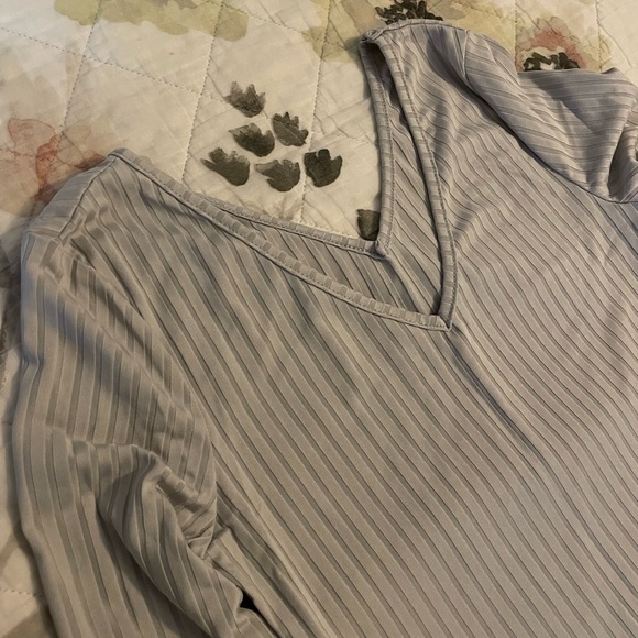 Form Fitting Grey Maxi Dress - Picture 4 of 5